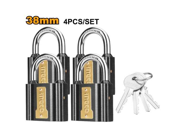قفل رصاصي ثقيل 38 ملم 4 قطع