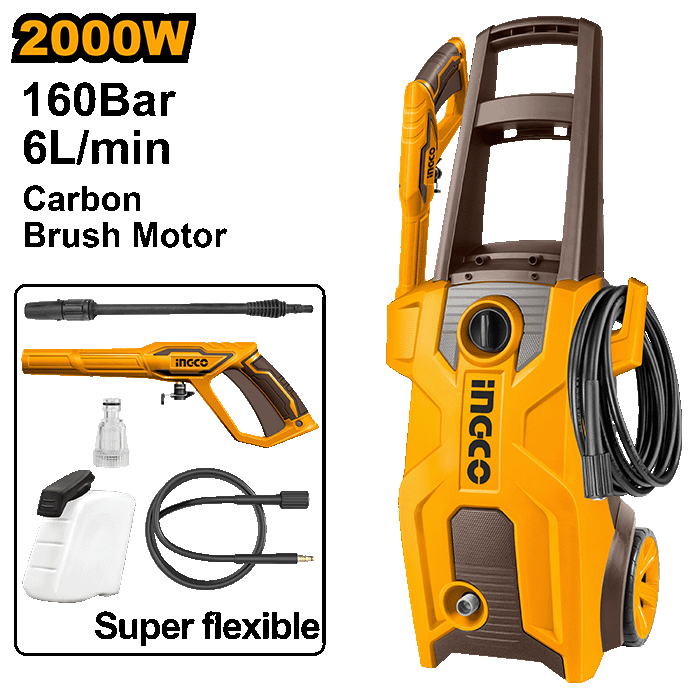 فارة غسل 2000 واط 160 بار  فحمة