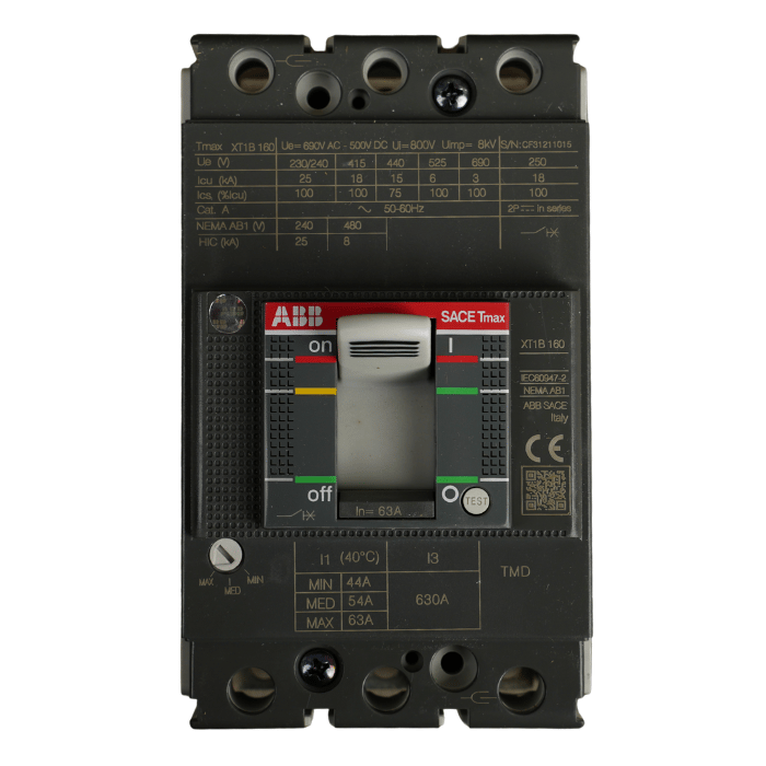 قاطع 100 امبير ثلاثي ثابت ABB