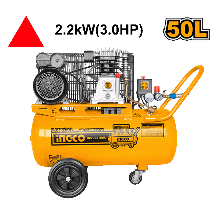كمبريسر كهرباء قايش 50 لتر 3 حصان